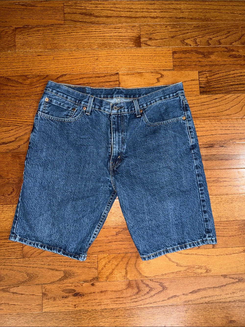 Levi's Dark Blue Denim Jean Shorts